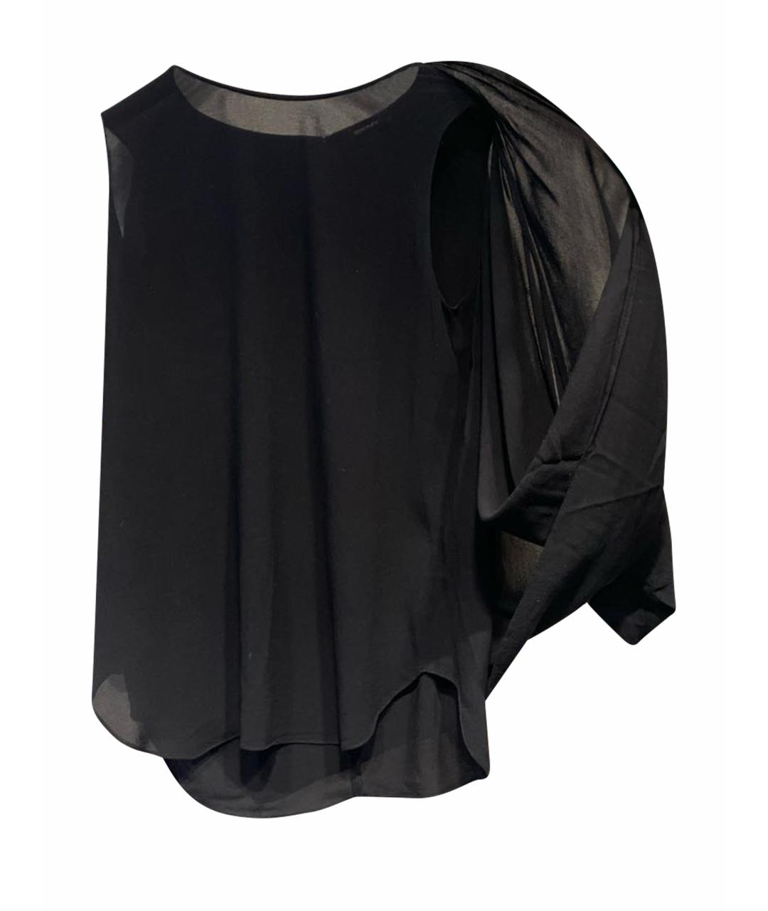 DKNY Черная вискозная блузы, фото 1