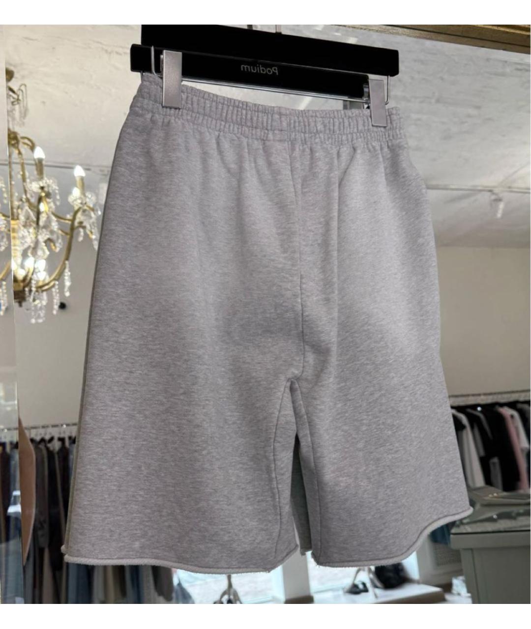 ALEXANDER WANG Серые хлопковые шорты, фото 4