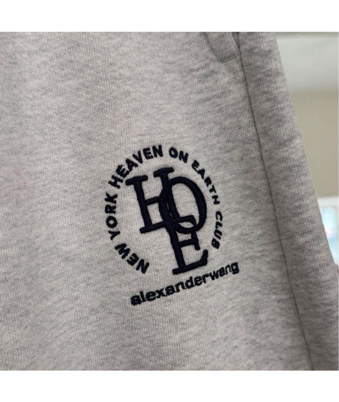ALEXANDER WANG Серые хлопковые шорты, фото 2