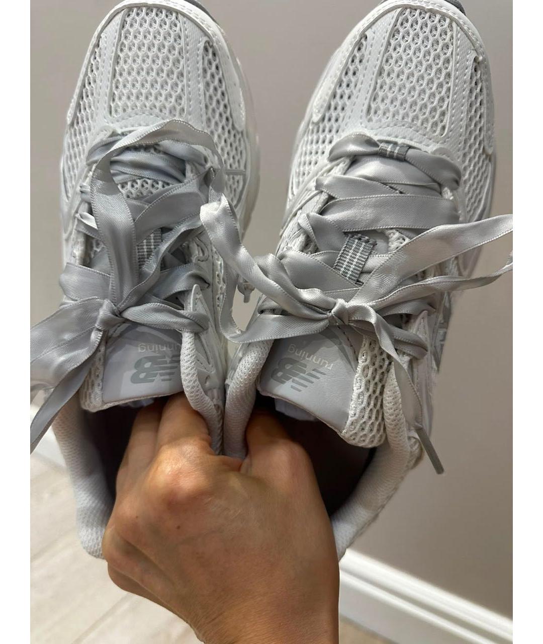 NEW BALANCE Белые текстильные кроссовки, фото 4