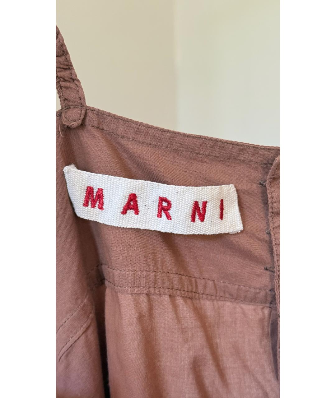 MARNI Бежевая майка, фото 6