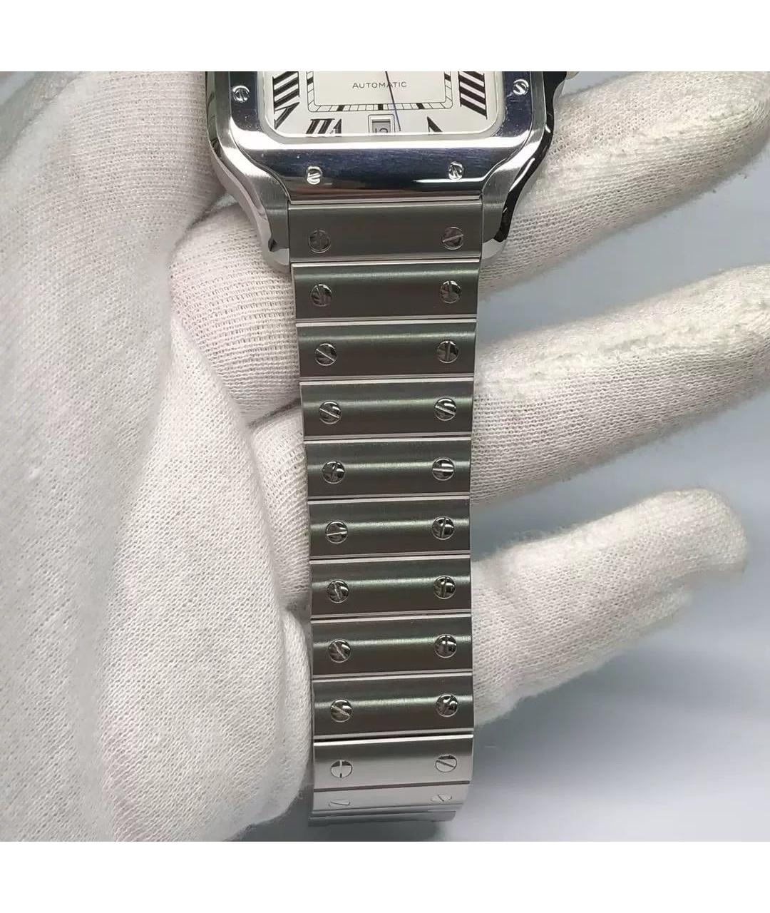 CARTIER Белые часы, фото 8