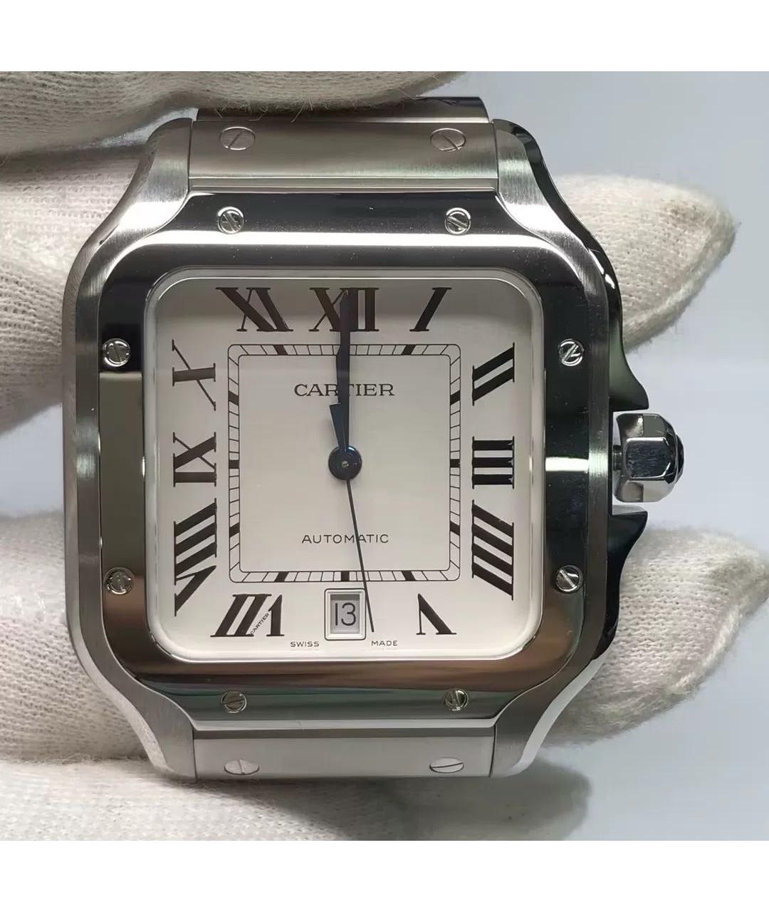 CARTIER Белые часы, фото 2