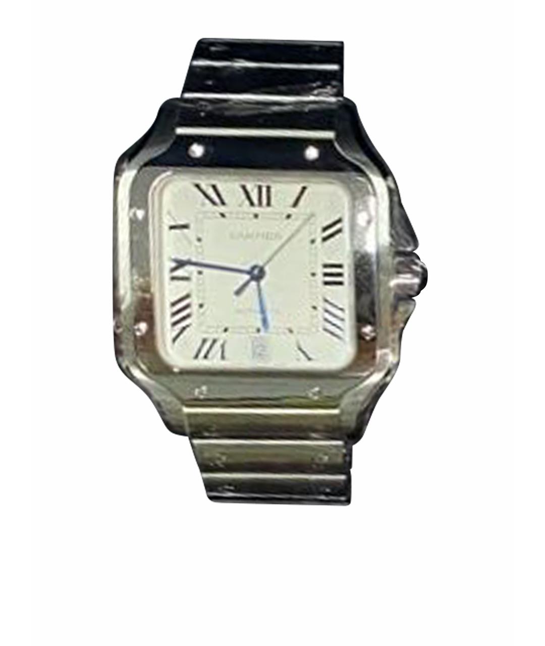 CARTIER Белые часы, фото 9
