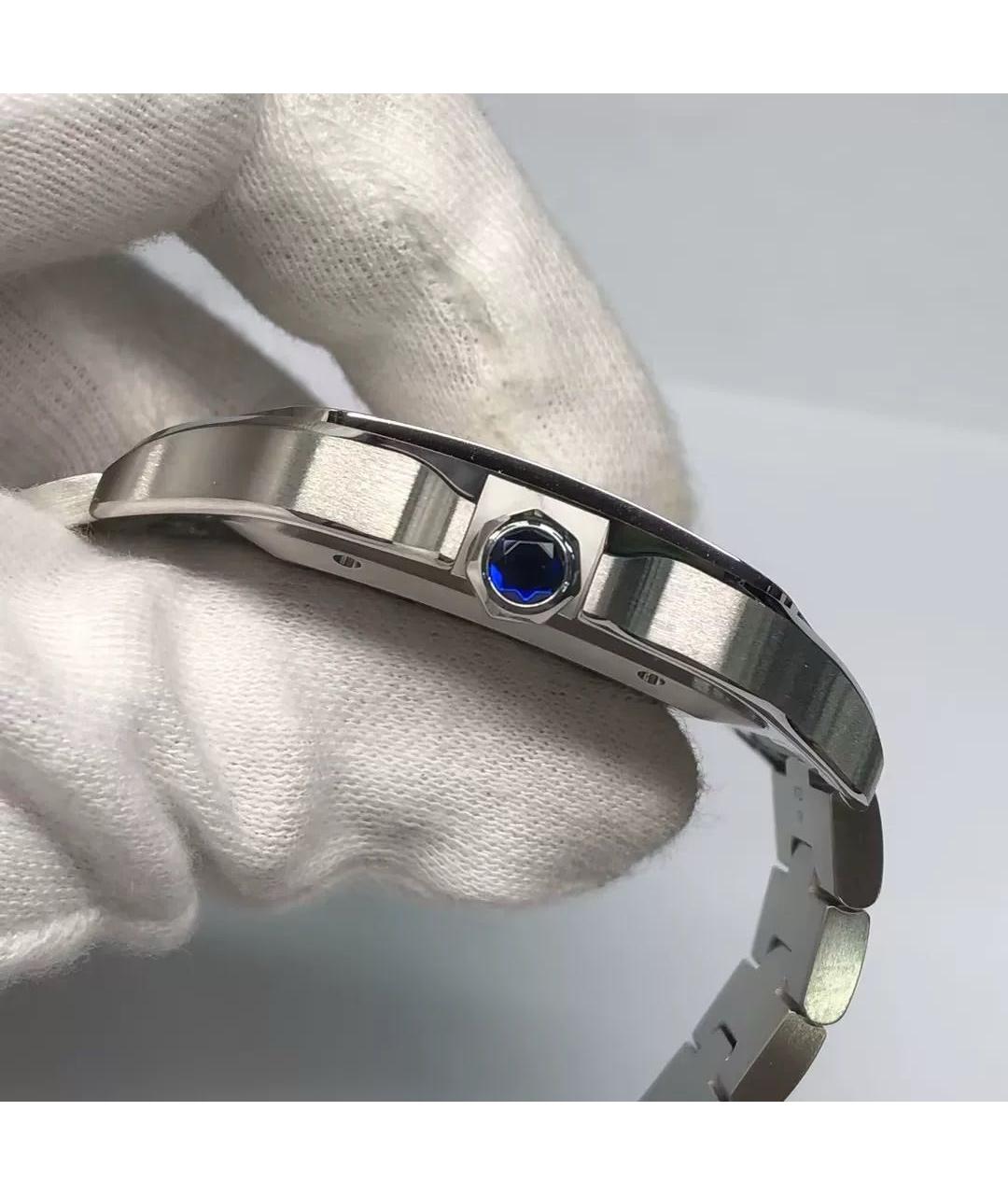 CARTIER Белые часы, фото 6