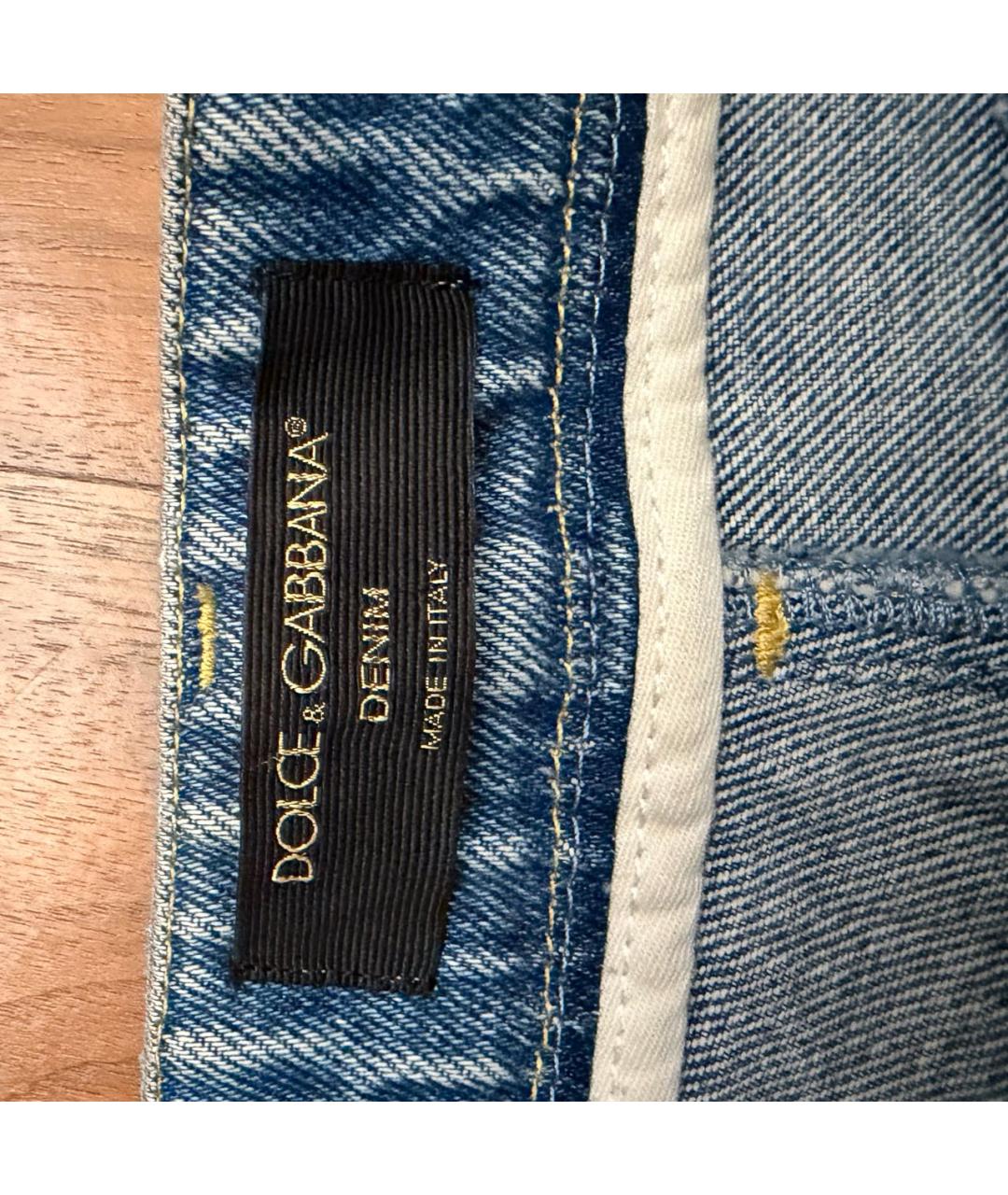 DOLCE&GABBANA Синие джинсы клеш, фото 5