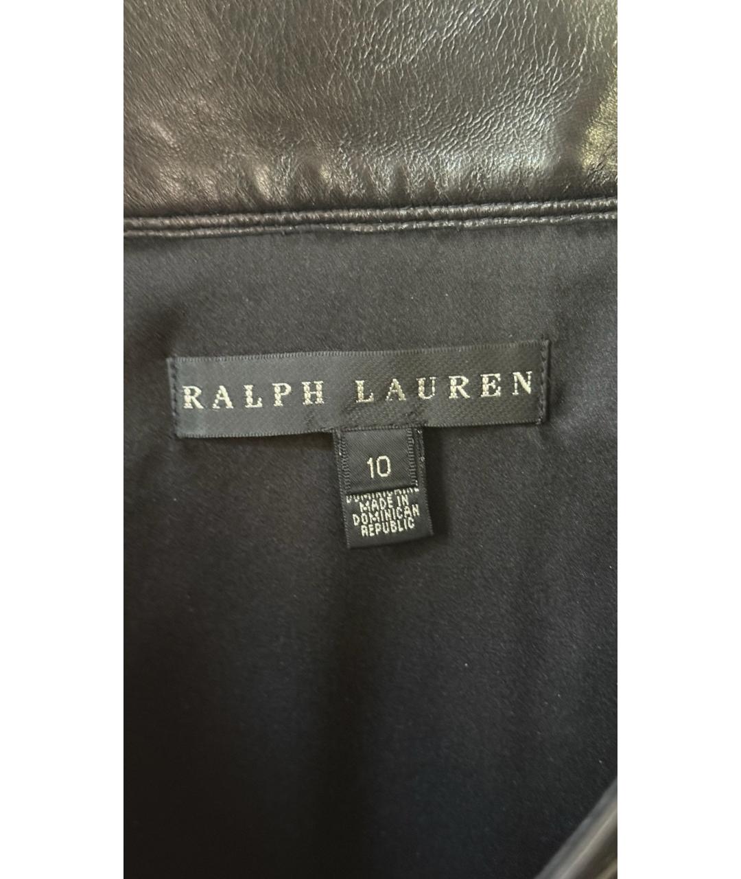 RALPH LAUREN Черная шерстяная юбка миди, фото 5
