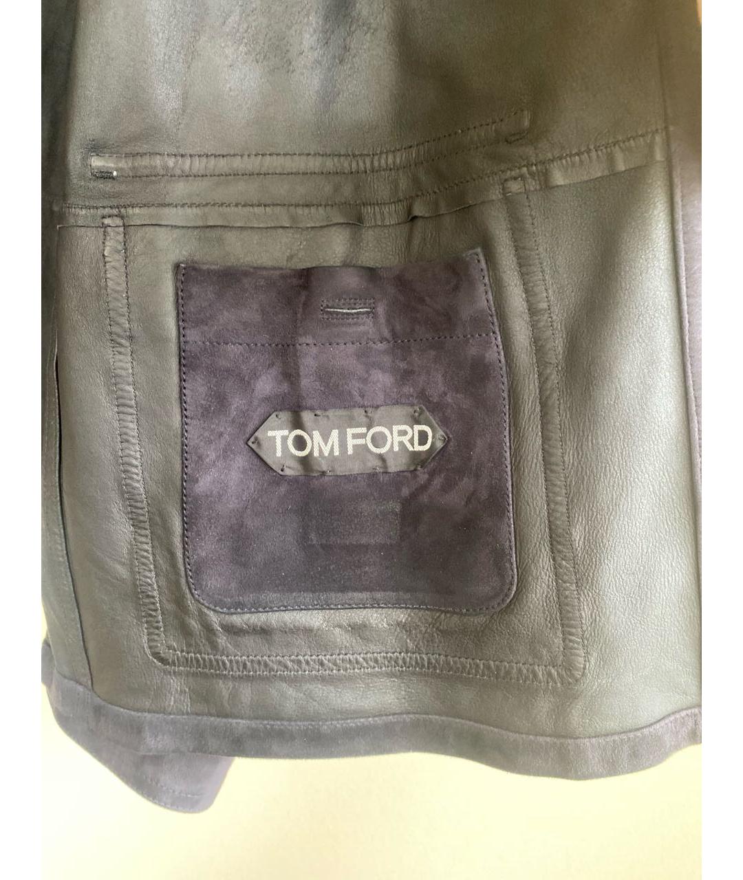 TOM FORD Темно-синяя замшевая куртка, фото 3