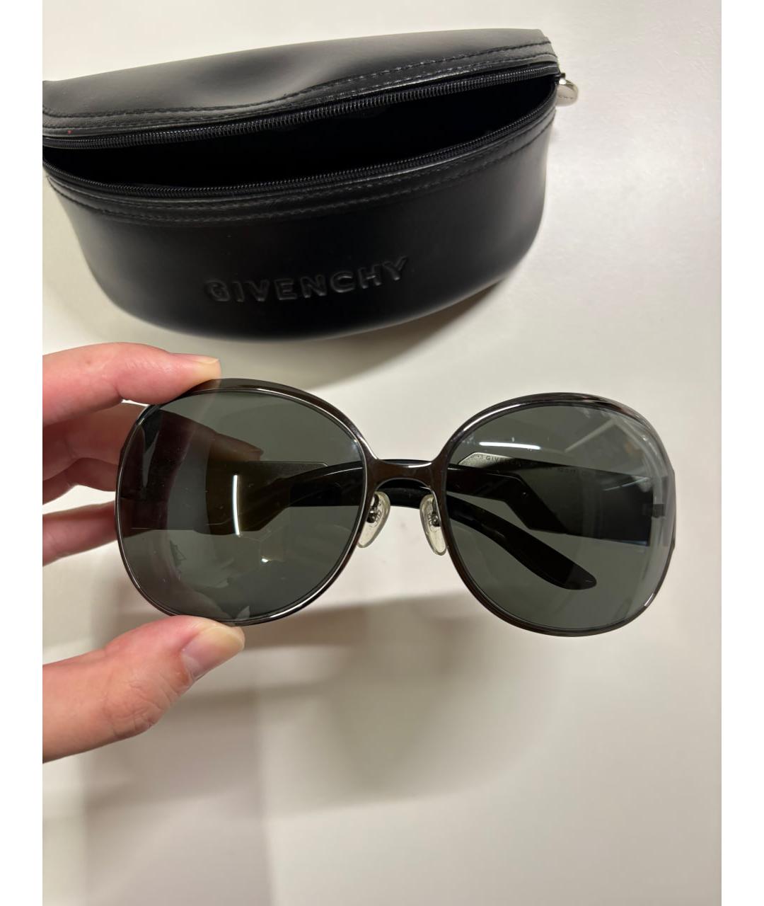 GIVENCHY Черные пластиковые солнцезащитные очки, фото 9