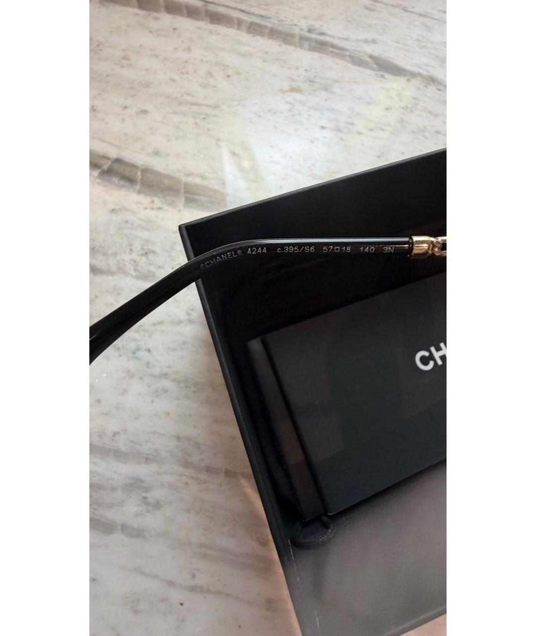 CHANEL Серые металлические солнцезащитные очки, фото 8
