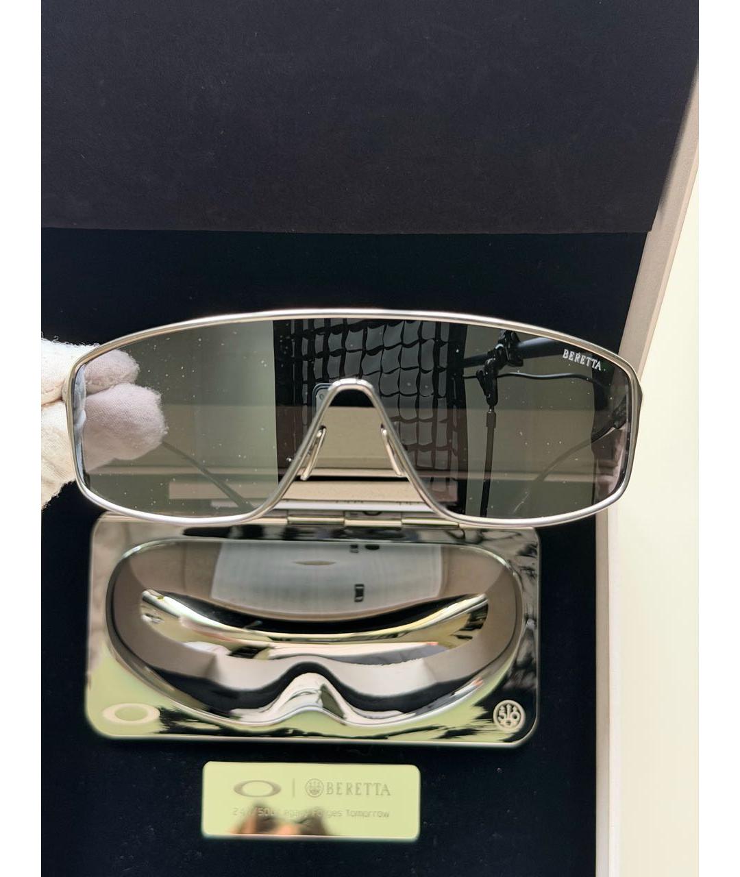 OAKLEY Черные металлические солнцезащитные очки, фото 5