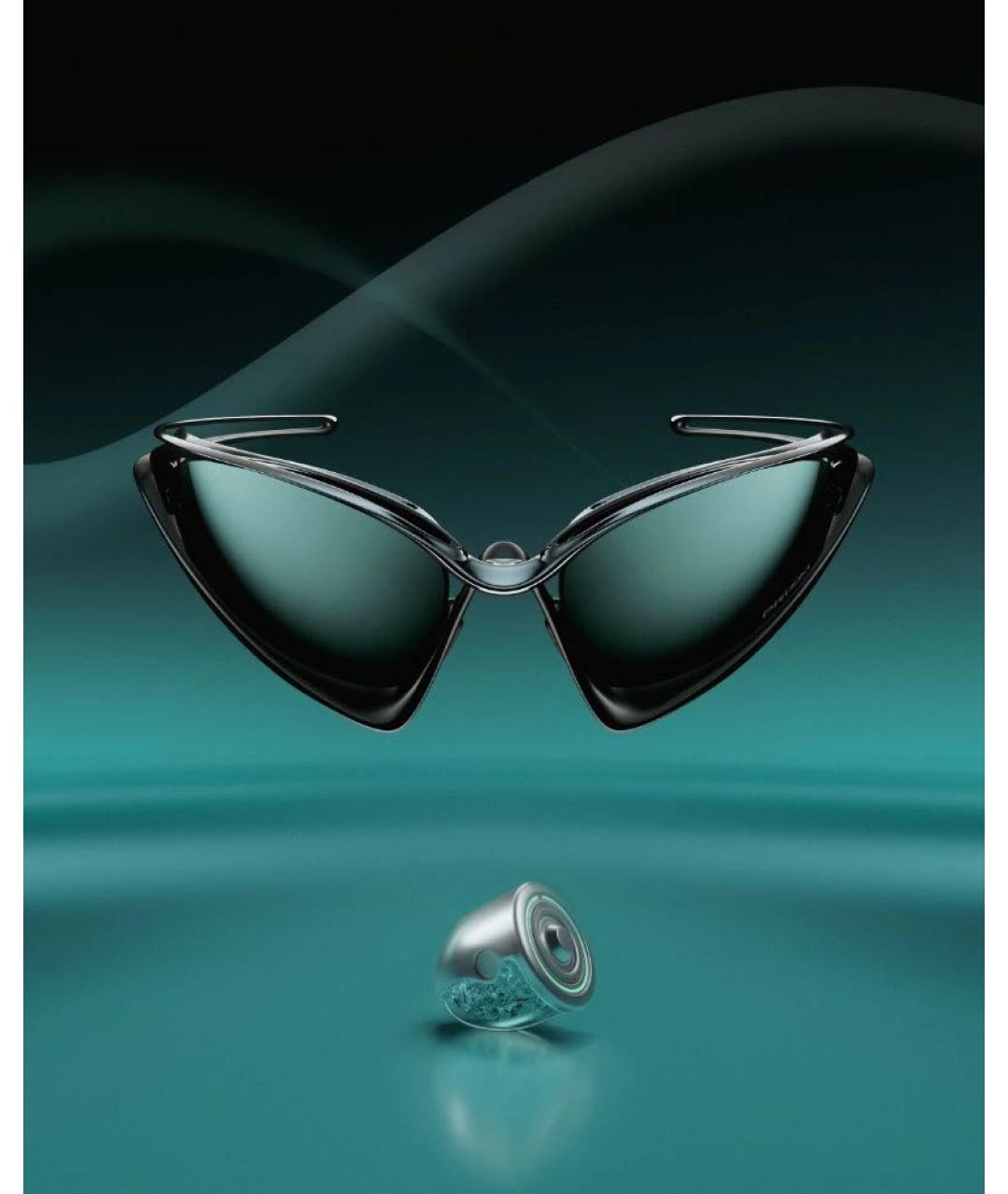 OAKLEY Черные металлические солнцезащитные очки, фото 4