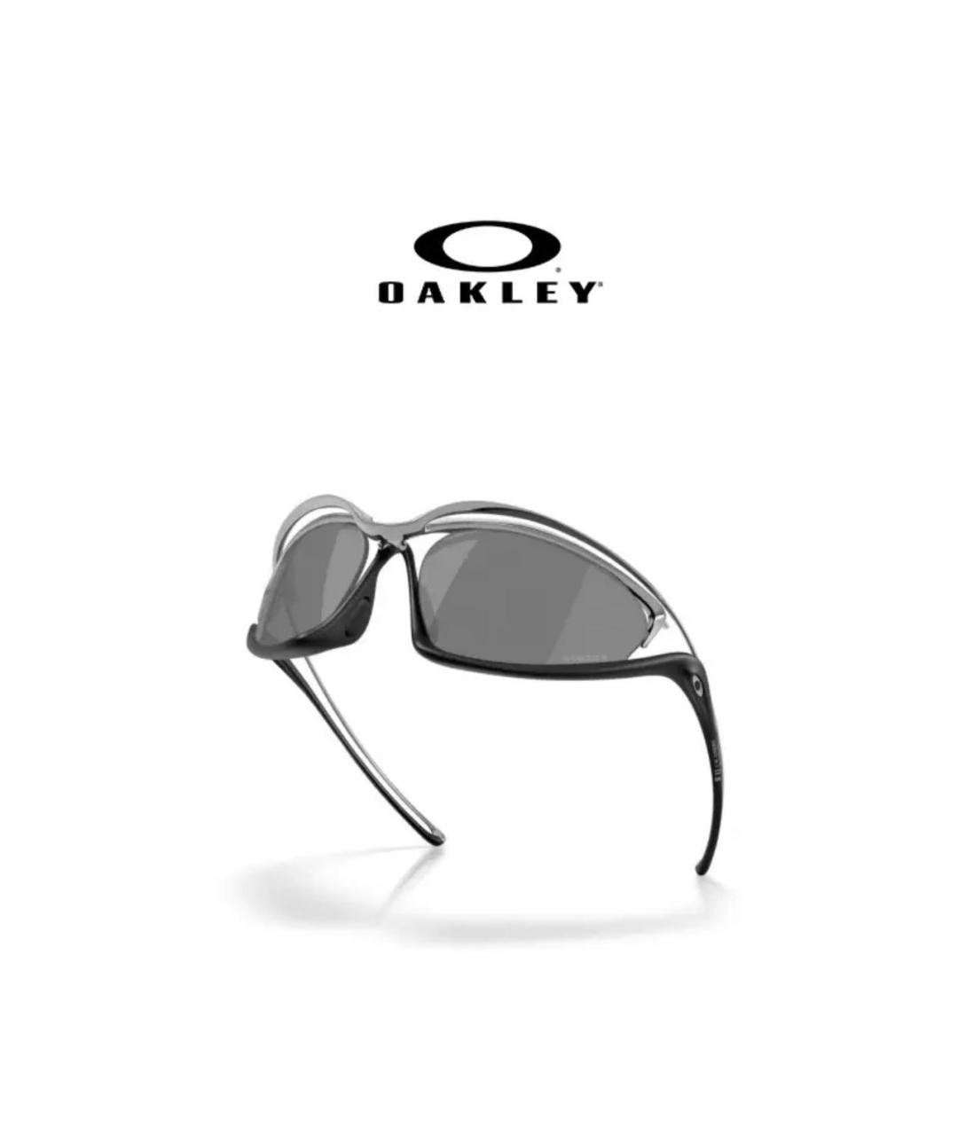 OAKLEY Черные металлические солнцезащитные очки, фото 3