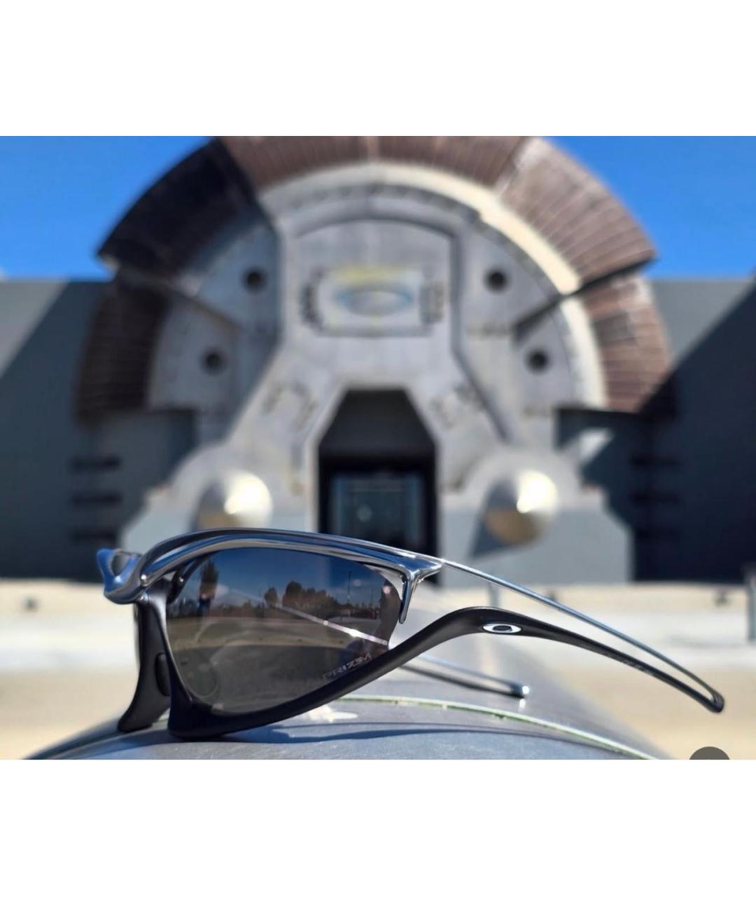 OAKLEY Черные металлические солнцезащитные очки, фото 5