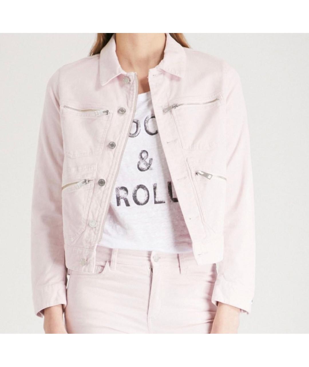 ZADIG & VOLTAIRE Розовая хлопковая куртка, фото 8