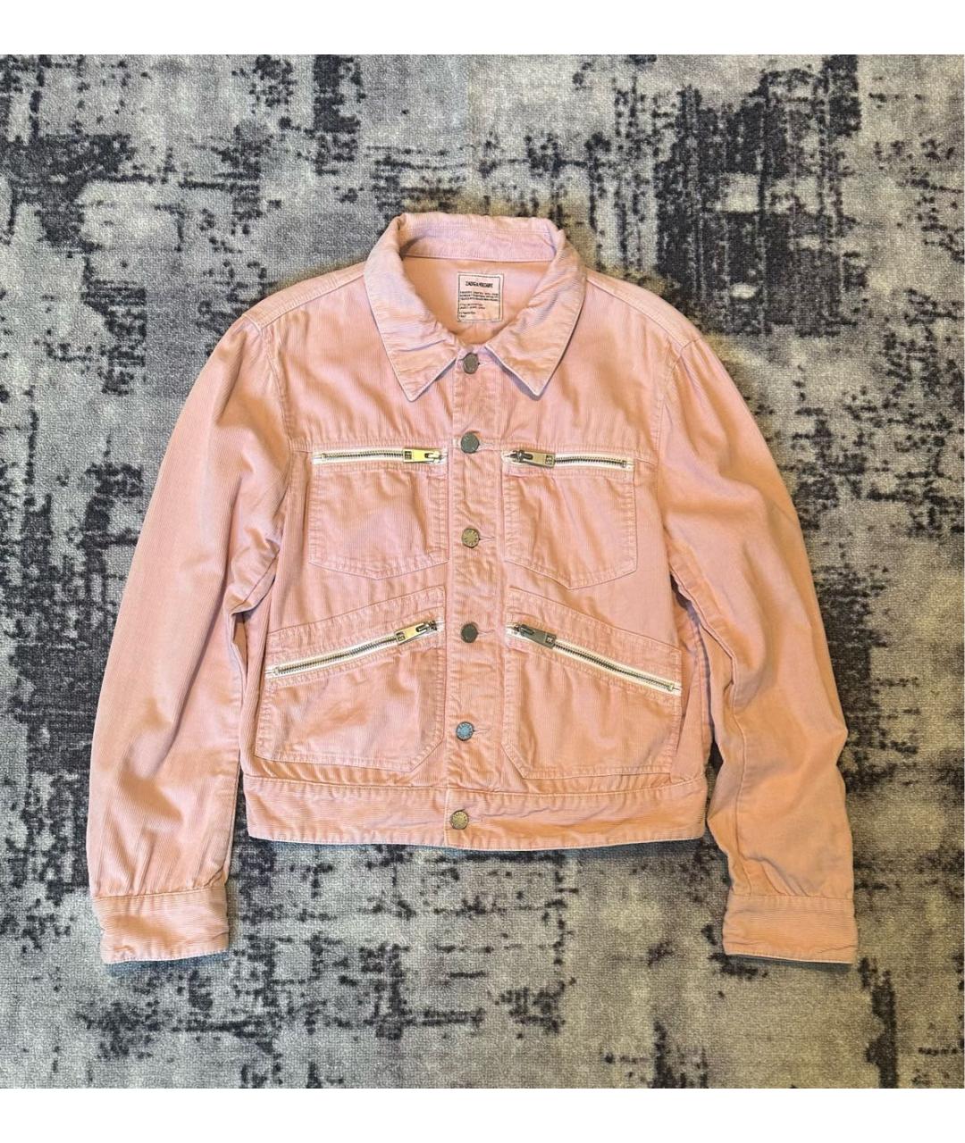 ZADIG & VOLTAIRE Розовая хлопковая куртка, фото 9