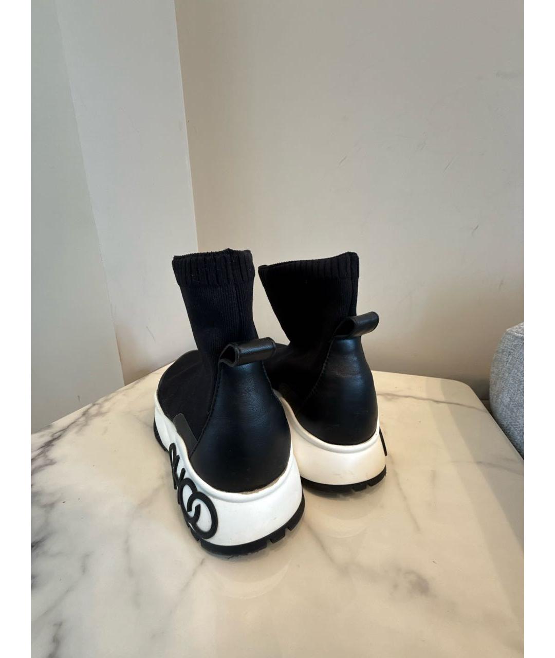 JIMMY CHOO Черные текстильные кроссовки, фото 4