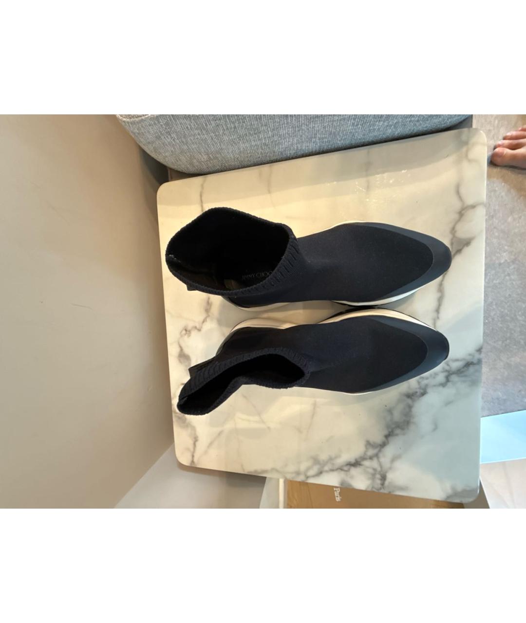 JIMMY CHOO Черные текстильные кроссовки, фото 3
