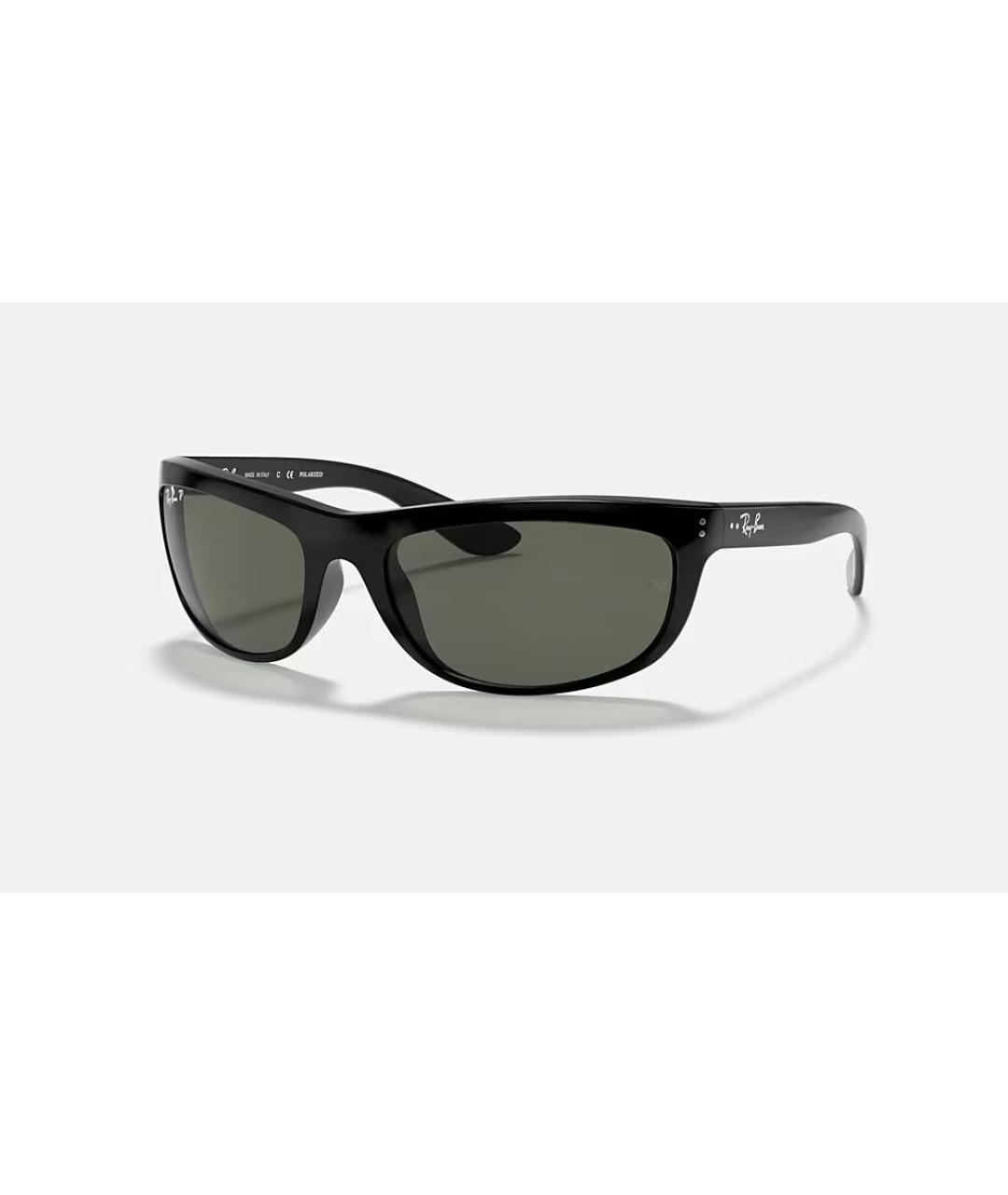 RAY BAN Черные пластиковые солнцезащитные очки, фото 9