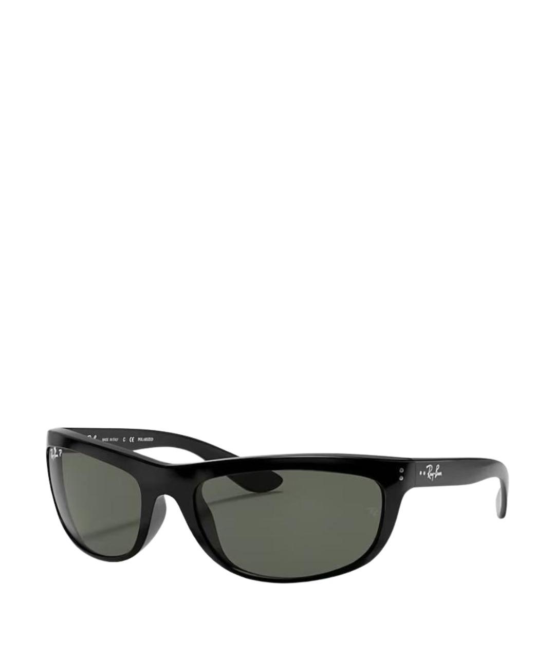 RAY BAN Черные пластиковые солнцезащитные очки, фото 1