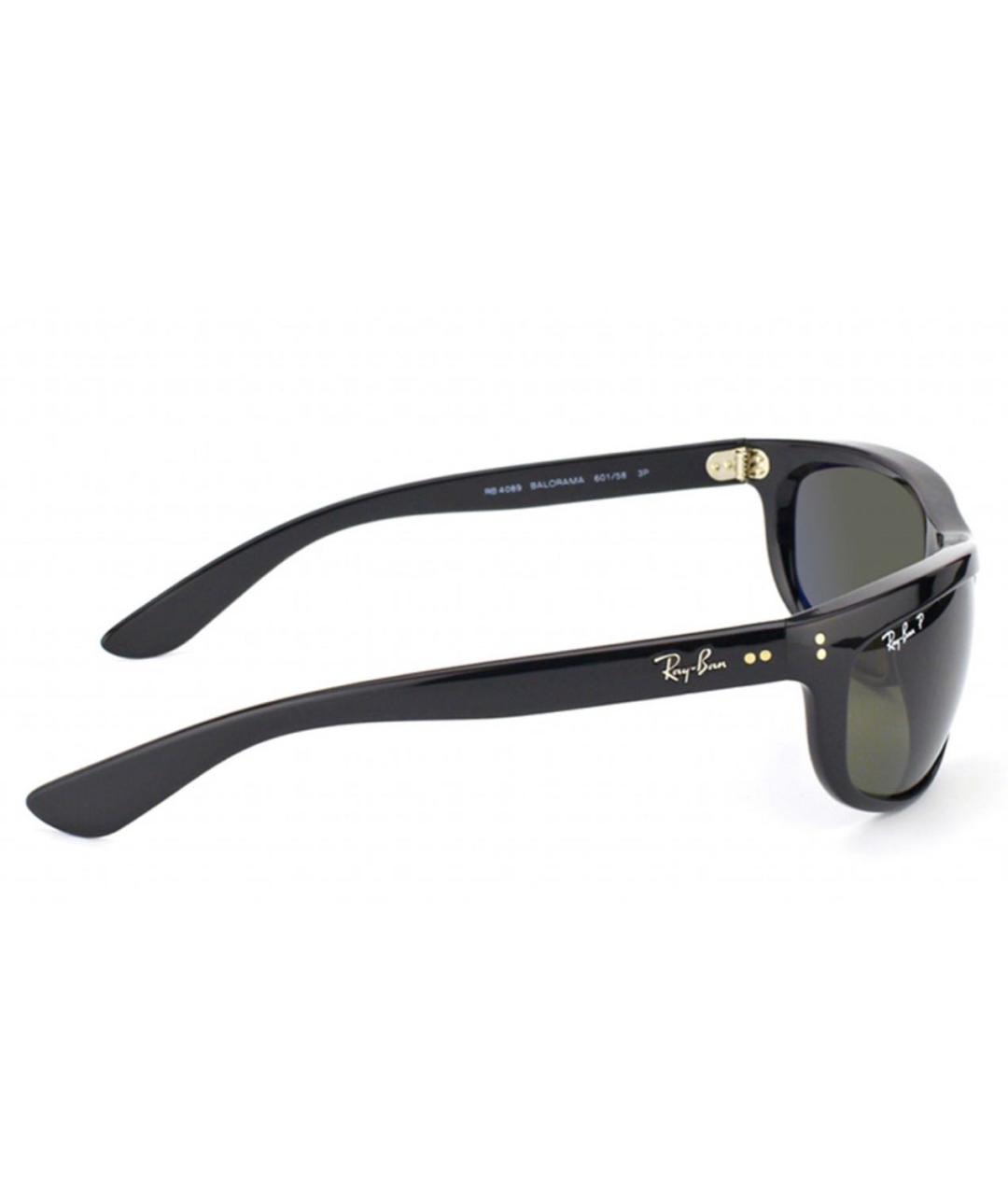 RAY BAN Черные пластиковые солнцезащитные очки, фото 3