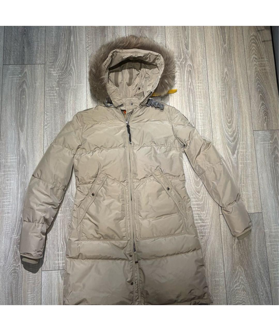 PARAJUMPERS Бежевый нейлоновый пуховик, фото 5