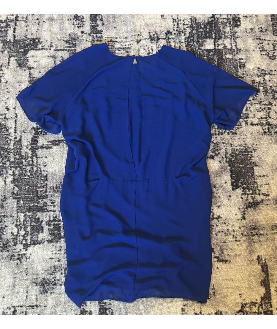 ACNE STUDIOS Синее полиэстеровое повседневное платье, фото 2