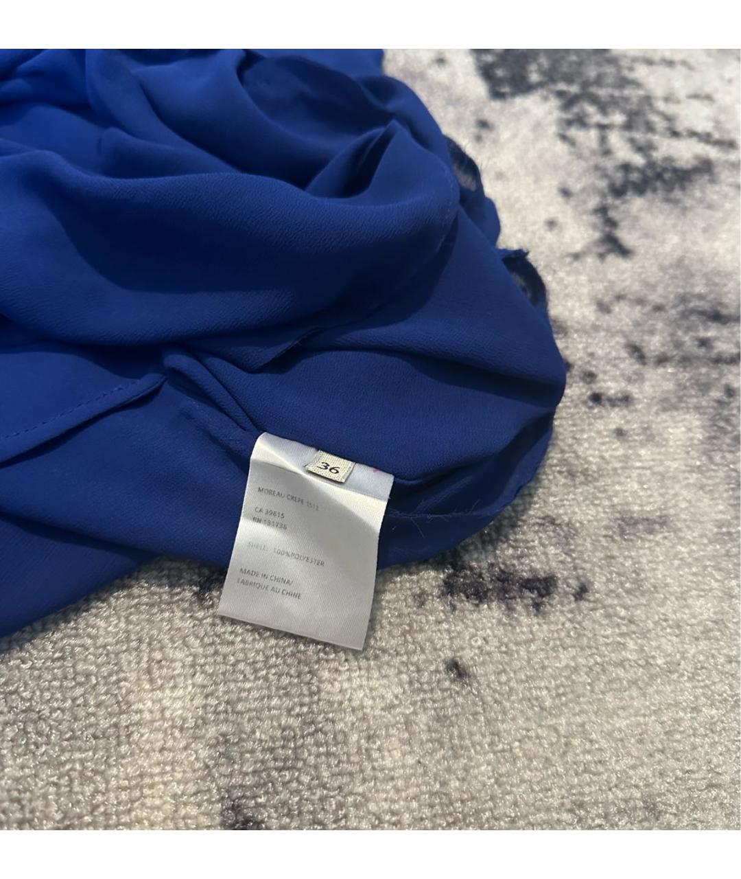 ACNE STUDIOS Синее полиэстеровое повседневное платье, фото 6