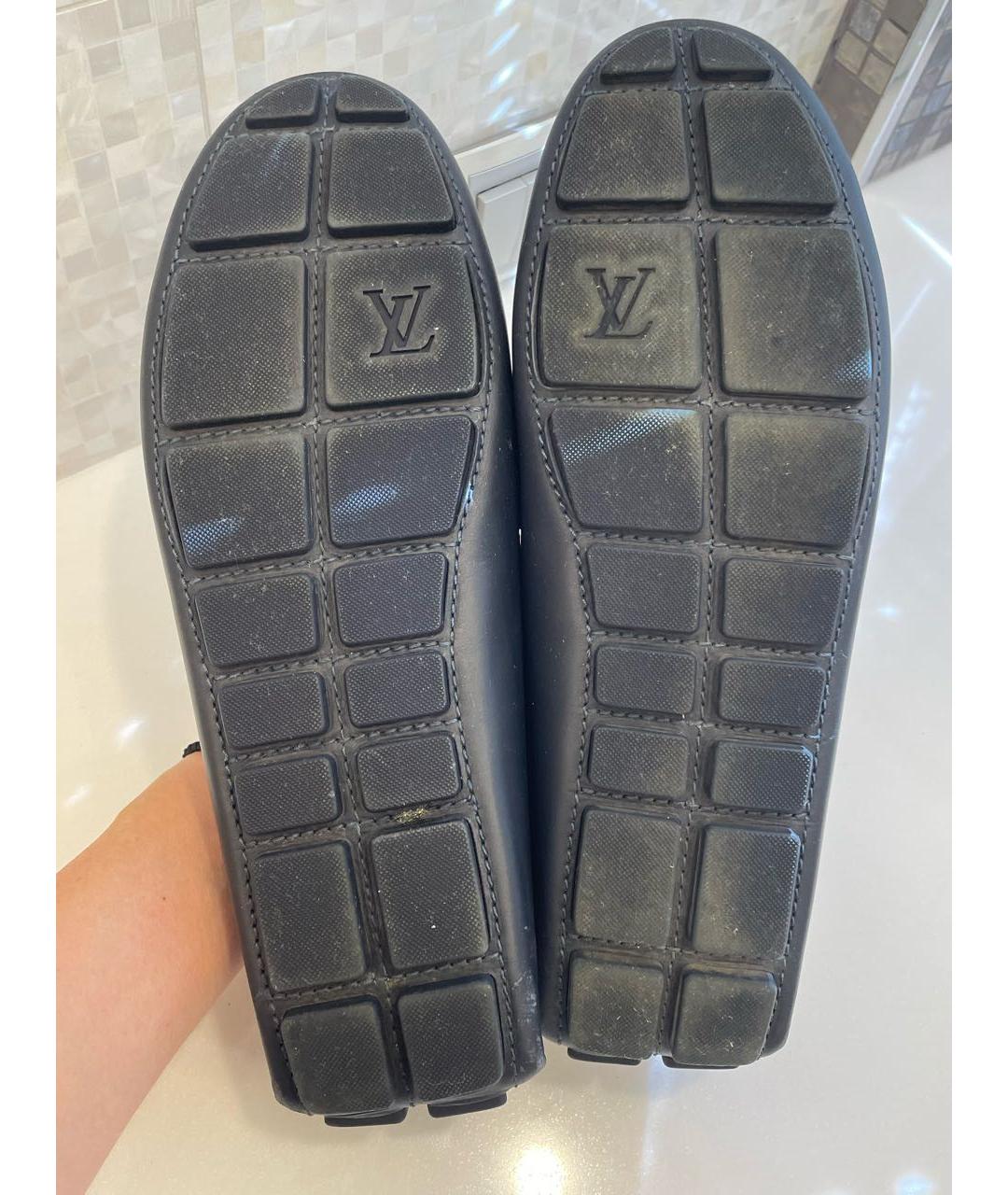 LOUIS VUITTON Белые кожаные мокасины, фото 6