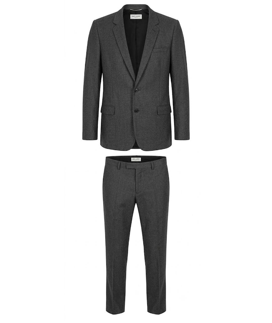 SAINT LAURENT Антрацитовый повседневный костюм, фото 1