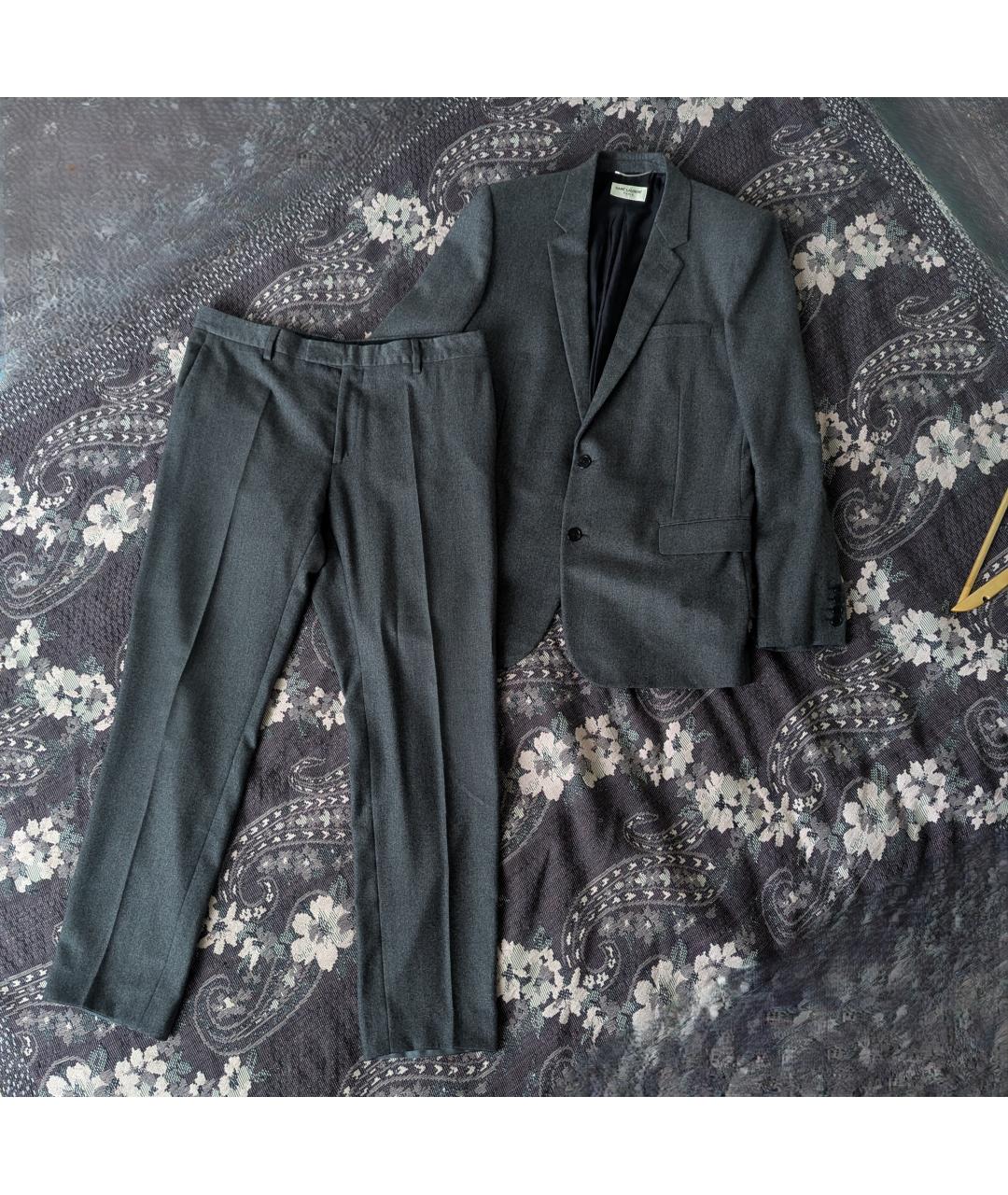 SAINT LAURENT Антрацитовый повседневный костюм, фото 6