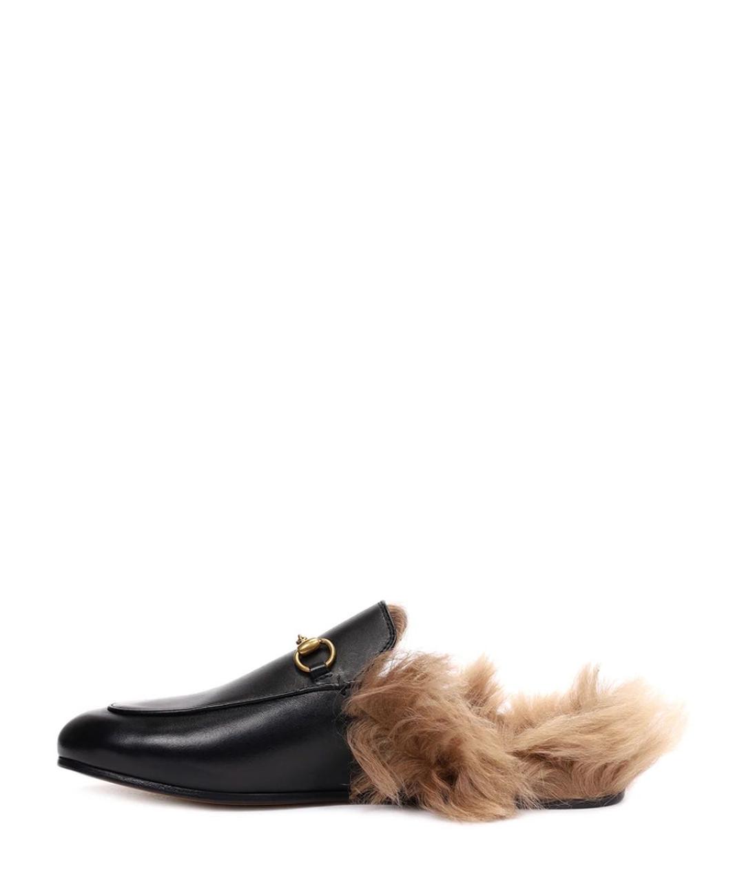 GUCCI Черные кожаные мюли, фото 3