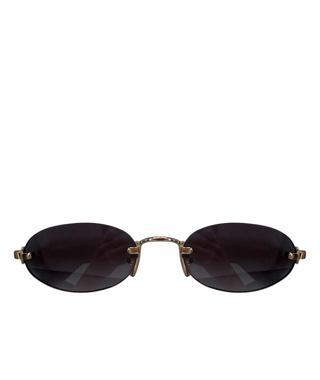 MIU MIU Антрацитовые металлические солнцезащитные очки, фото 1