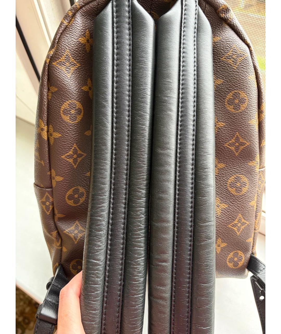 LOUIS VUITTON Коричневый канва рюкзак, фото 4