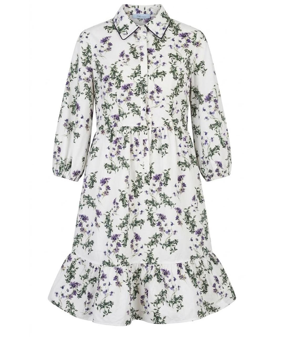 BLUMARINE Белое хлопковое платье, фото 1