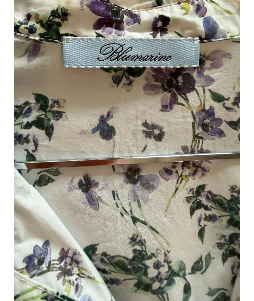 BLUMARINE Белое хлопковое платье, фото 3