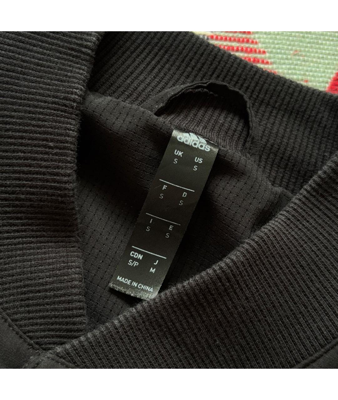 ADIDAS Черная полиэстеровая куртка, фото 6
