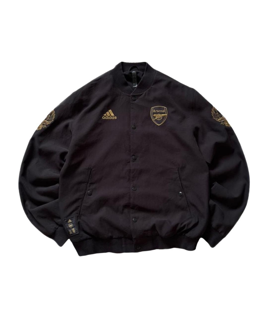 ADIDAS Черная полиэстеровая куртка, фото 1