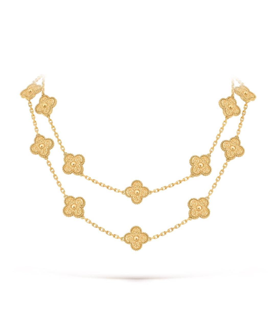 VAN CLEEF & ARPELS Золотое колье из желтого золота, фото 2