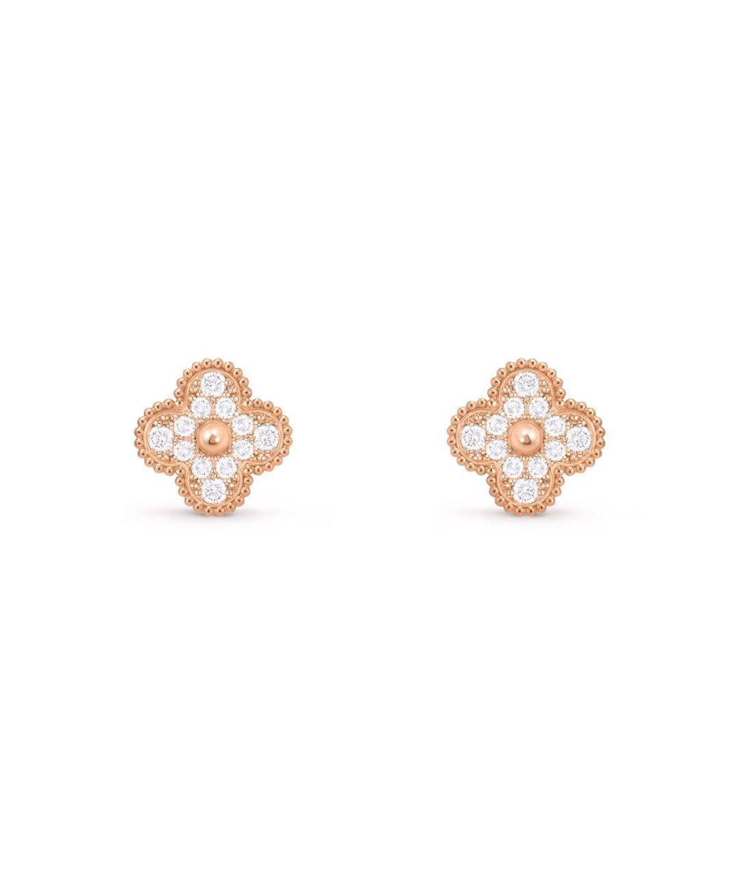 VAN CLEEF & ARPELS Золотые серьги из розового золота, фото 1