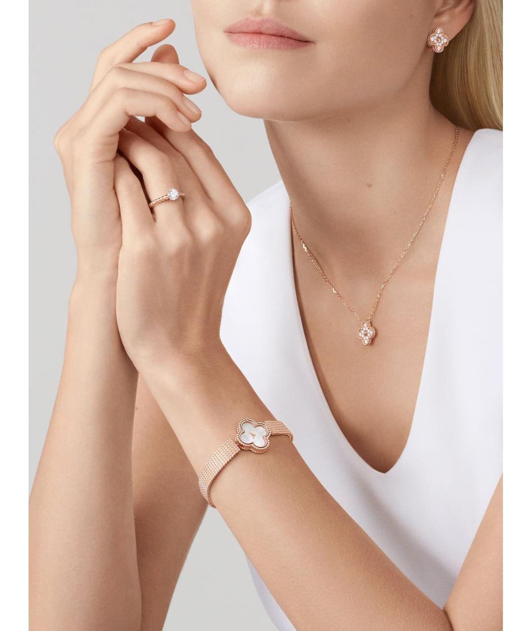 VAN CLEEF & ARPELS Золотые серьги из розового золота, фото 3