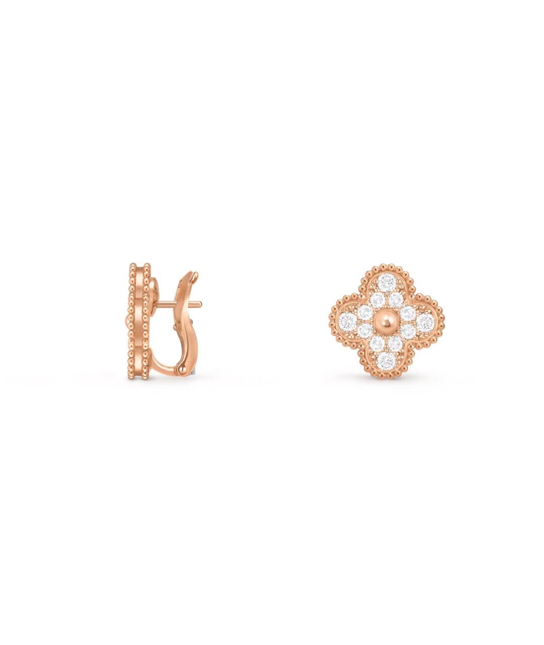 VAN CLEEF & ARPELS Золотые серьги из розового золота, фото 4