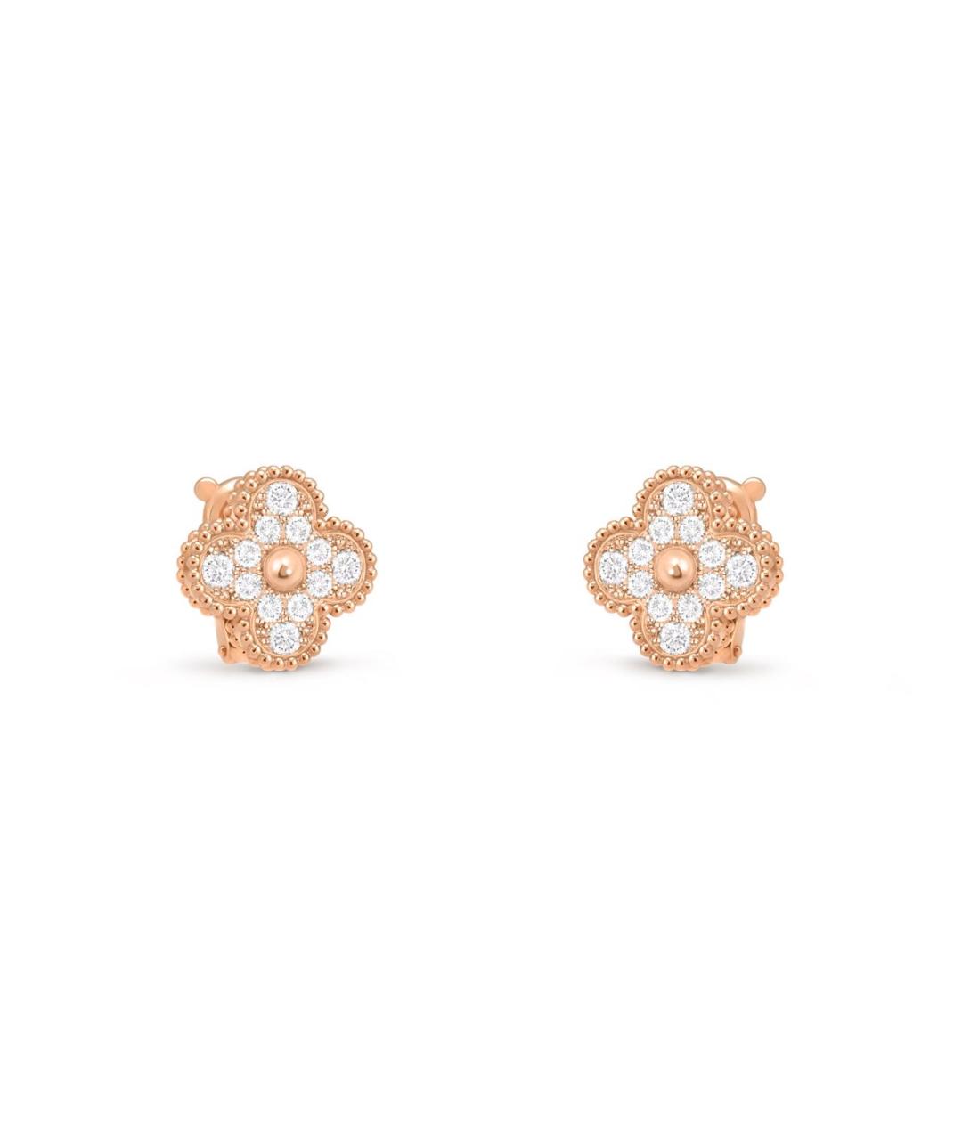 VAN CLEEF & ARPELS Золотые серьги из розового золота, фото 2