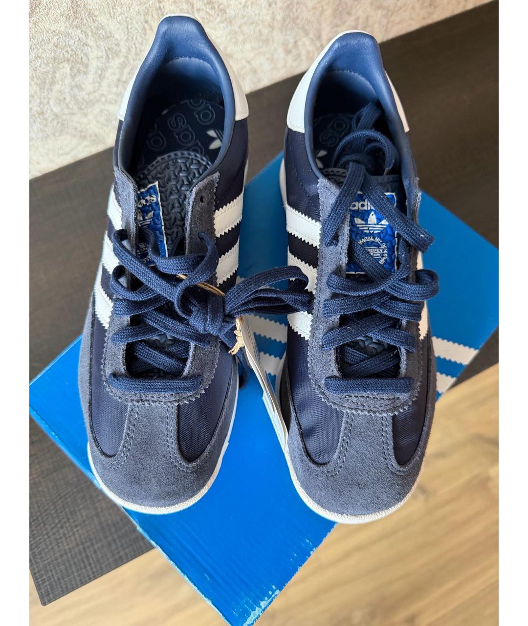ADIDAS Темно-синие текстильные кроссовки, фото 2