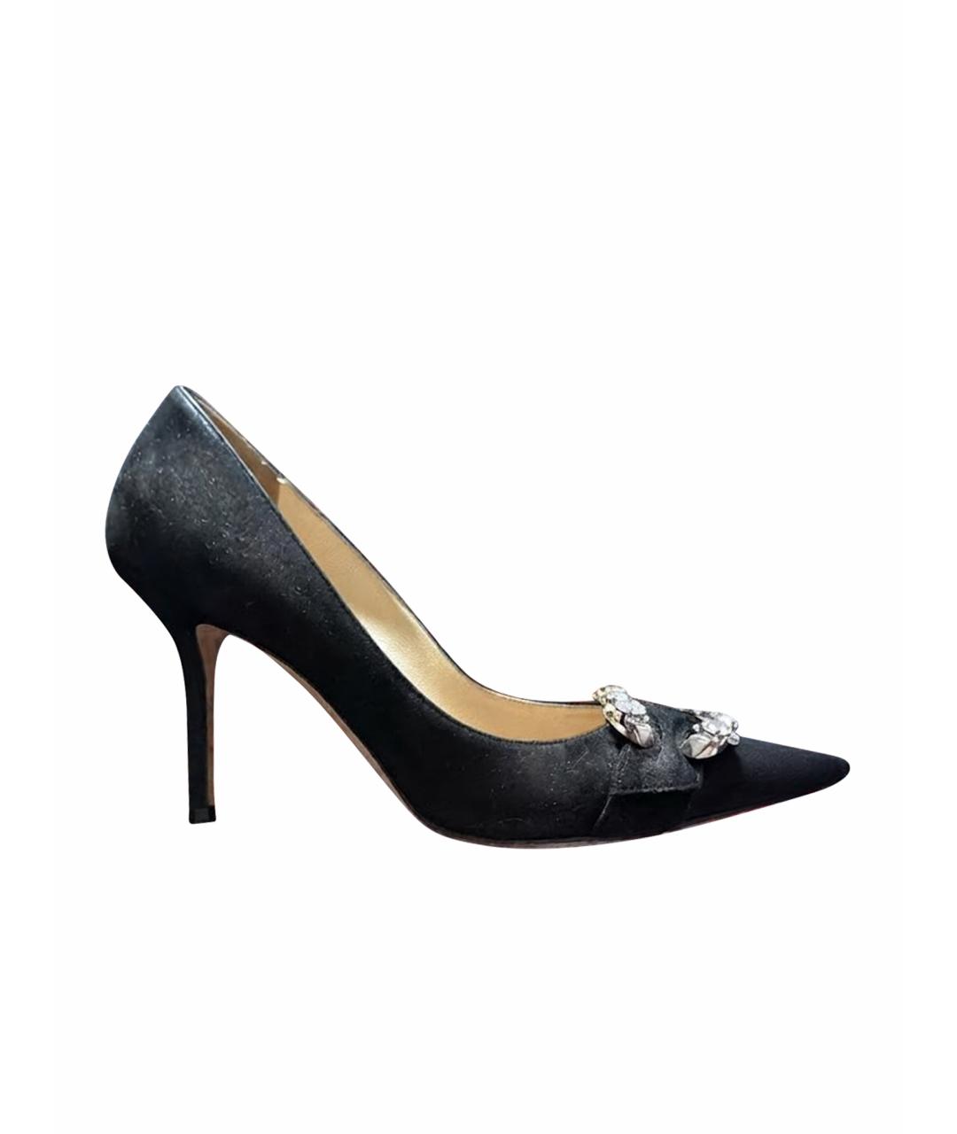 JIMMY CHOO Черные замшевые туфли, фото 1