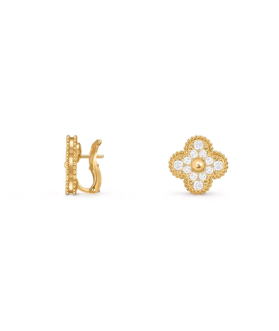 VAN CLEEF & ARPELS Золотые серьги из желтого золота, фото 3