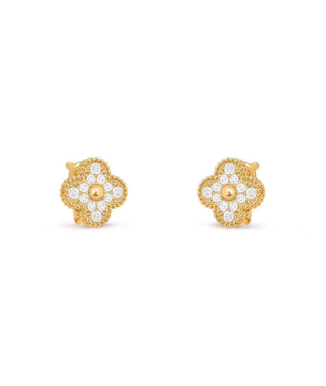 VAN CLEEF & ARPELS Золотые серьги из желтого золота, фото 2