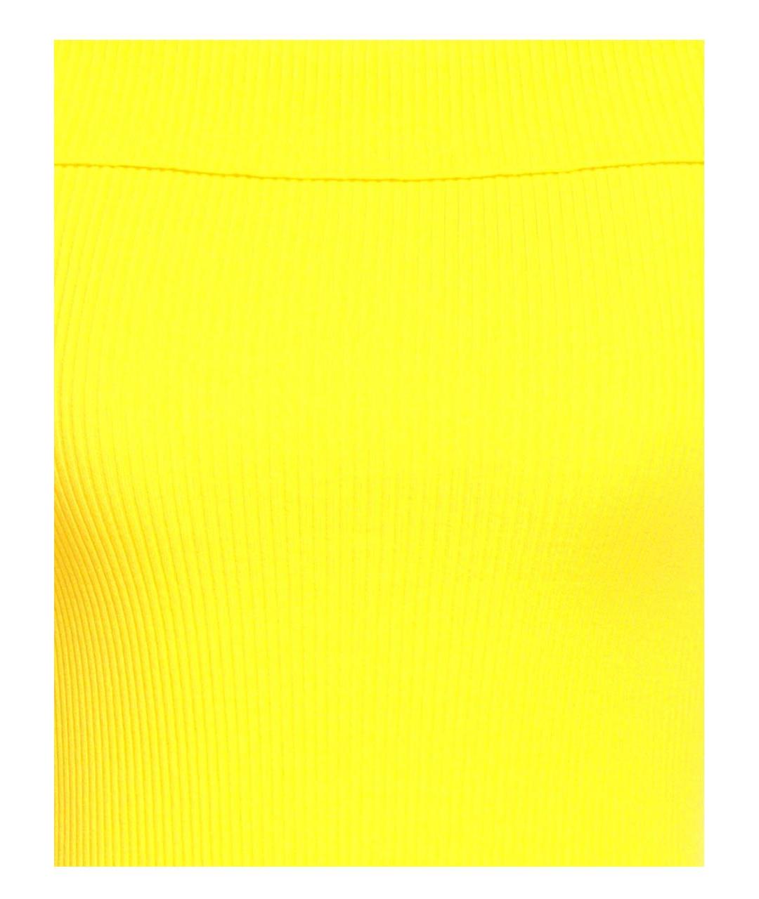 MAX MARA STUDIO Желтая вискозная майка, фото 4