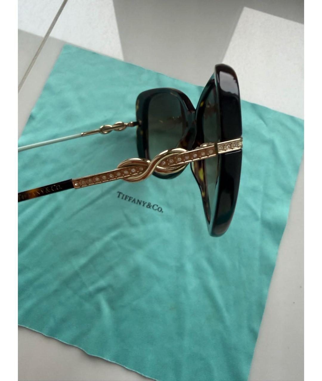 TIFFANY&CO Коричневые солнцезащитные очки, фото 6