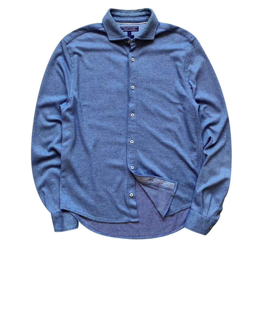 HILFIGER COLLECTION Голубая хлопковая кэжуал рубашка, фото 1